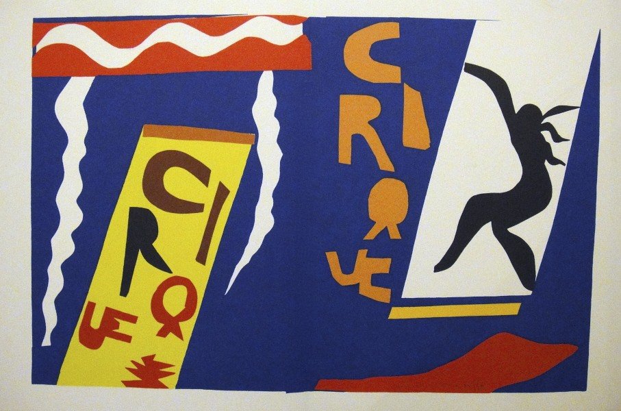 Henri Matisse, signed Lithograph "Jazz", 1951: Henri Matisse, signed lithograph from the VIP folder "Jazz". Hand signed by Matisse in pencil. 2. Edition, published in 1951. Prov: Galerie les Tourettes, Dr. Anne Wertheimer, Paris. Size: 14.57 x 22.