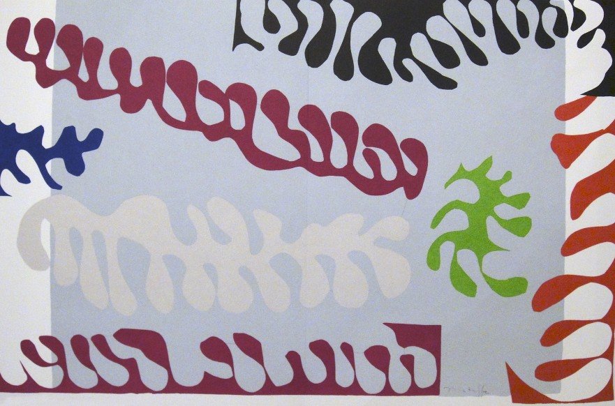 Henri Matisse, signed Lithograph "Jazz", 1951: Henri Matisse, signed lithograph from the VIP folder "Jazz". Hand signed by Matisse in pencil. 2. Edition, published in 1951. Prov: Galerie les Tourettes, Dr. Anne Wertheimer, Paris. Size: 14.57 x 22.