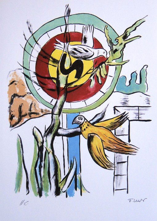 Fernand Leger "Paris Ma Ville" Special Print: Fernand Leger "Paris Ma Ville" special print. From a signed VIP book. Signed in the plate and signed H.C. in pencil. Size: 13.4 x 9.1 in (34 x 23 cm).