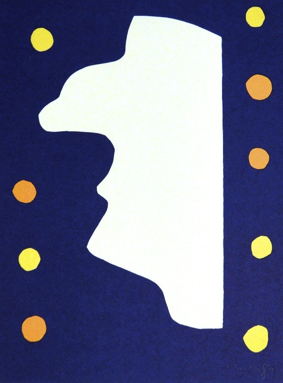 Henri Matisse, signed Lithograph "Jazz", 1951: Henri Matisse, signed lithograph from the VIP folder "Jazz". Hand signed by Matisse in pencil. 2. Edition, published in 1951. Prov: Galerie les Tourettes, Dr. A. Wertheimer, Paris. Size: 14.57 x 11.02
