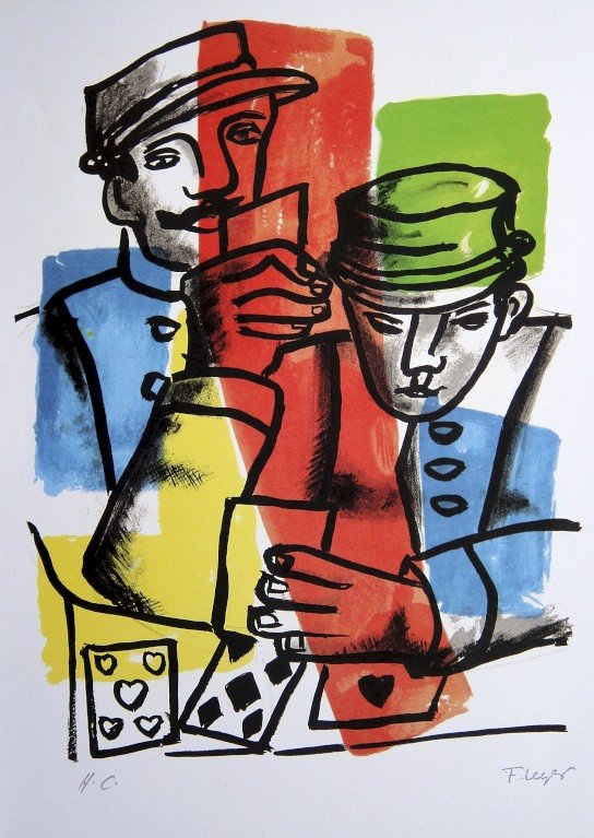 Fernand Leger "Paris Ma Ville" Special Print: Fernand Leger "Paris Ma Ville" special print. From a signed VIP book. Signed in the plate and signed H.C. in pencil. Size: 13.4 x 9.1 in (34 x 23 cm).