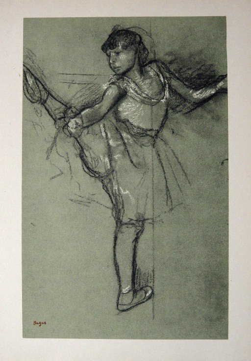 Edgar Degas, Original Lithograph, 1963: Beautiful Lithograph from Edgar Degas. Signed in the plate. From the VIP book "DEGAS - Dessins". Editeur: Cercle d'Art, Paris. Size: 11.8 x 8.7 inches (30 x 22 cm).