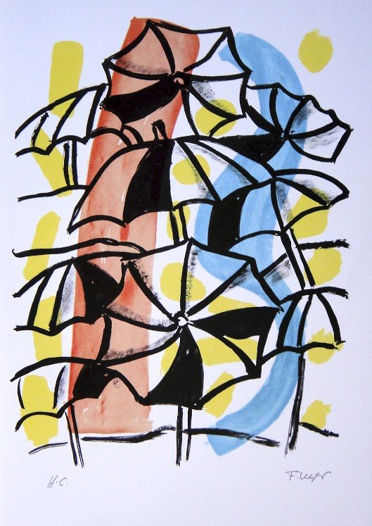 Fernand Leger "Paris Ma Ville" Special Print: Fernand Leger "Paris Ma Ville" special print. From a signed VIP book. Signed in the plate and signed H.C. in pencil. Size: 13.4 x 9.1 in (34 x 23 cm).