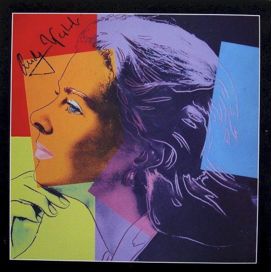 Andy Warhol signed Print "Ingrid Bergman" 1983: Special Print by Andy Warhol "Portrait of Ingrid Bergman". Hand signed by Andy Warhol in black pen. From a signed gallery edition, picturing Ingrid Bergman / Malmš Sweden, 1983. Size: 8.86 x 8.86 inc