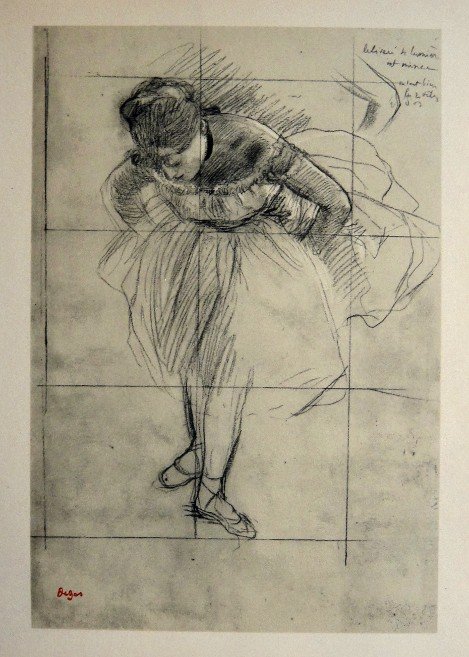 Edgar Degas, Original Lithograph, 1963: Beautiful Lithograph from Edgar Degas. Signed in the plate. From the VIP book "DEGAS - Dessins". Editeur: Cercle d'Art, Paris. Size: 11.8 x 8.7 inches (30 x 22 cm).