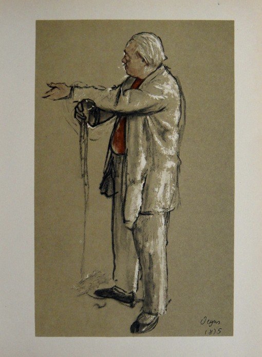 Edgar Degas, Original Lithograph, 1963: Beautiful Lithograph from Edgar Degas. Signed in the plate. From the VIP book "DEGAS - Dessins". Editeur: Cercle d'Art, Paris. Size: 11.8 x 8.7 inches (30 x 22 cm).