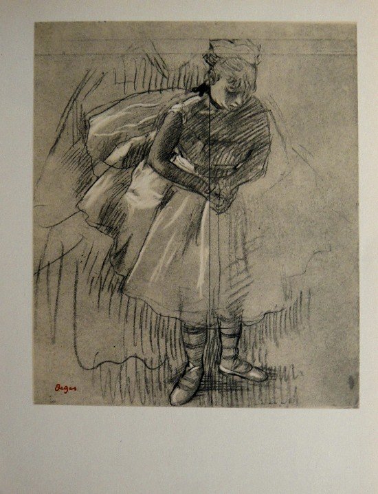 Edgar Degas, Original Lithograph, 1963: Beautiful Lithograph from Edgar Degas. Signed in the plate. From the VIP book "DEGAS - Dessins". Editeur: Cercle d'Art, Paris. Size: 11.8 x 8.7 inches (30 x 22 cm).