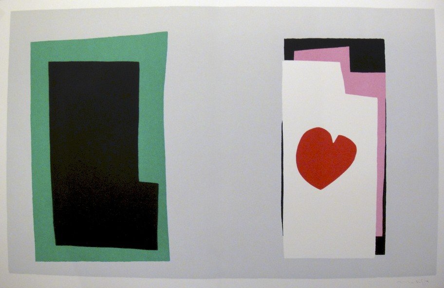 Henri Matisse, signed Lithograph "Jazz", 1951: Henri Matisse, signed lithograph from the VIP folder "Jazz". Hand signed by Matisse in pencil. 2. Edition, published in 1951. Prov: Galerie les Tourettes, Dr. Anne Wertheimer, Paris. Size: 14.57 x 22.