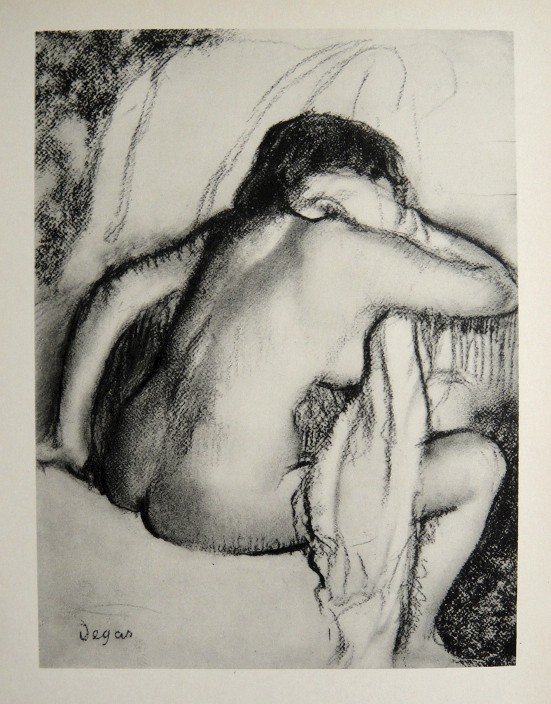Edgar Degas, Original Lithograph, 1963: Beautiful Lithograph from Edgar Degas. Signed in the plate. From the VIP book "DEGAS - Dessins". Editeur: Cercle d'Art, Paris. Size: 11.8 x 8.86 inches (30 x 22.5 cm).