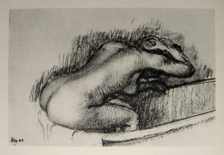 Edgar Degas, Original Lithograph, 1963: Beautiful Lithograph from Edgar Degas. Signed in the plate. From the VIP book "DEGAS - Dessins". Editeur: Cercle d'Art, Paris. Size: 11.8 x 8.86 inches (30 x 22.5 cm).