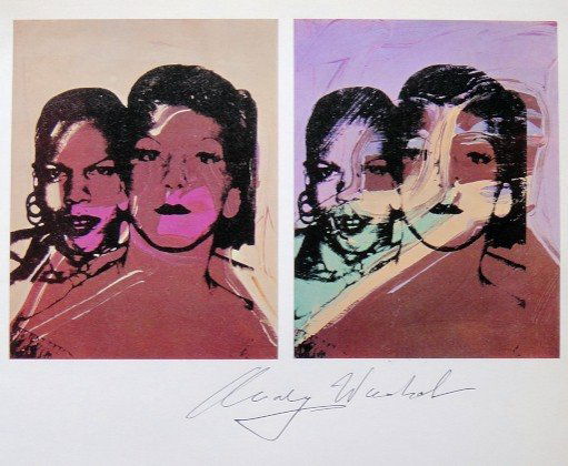 Andy Warhol, signed offset Print: Signed offset Print by Andy Warhol. Hand singed by Andy Warhol in black pen. From a special VIP book. Size: 8.86 x 7.87 inches (22.5 x 20 cm).