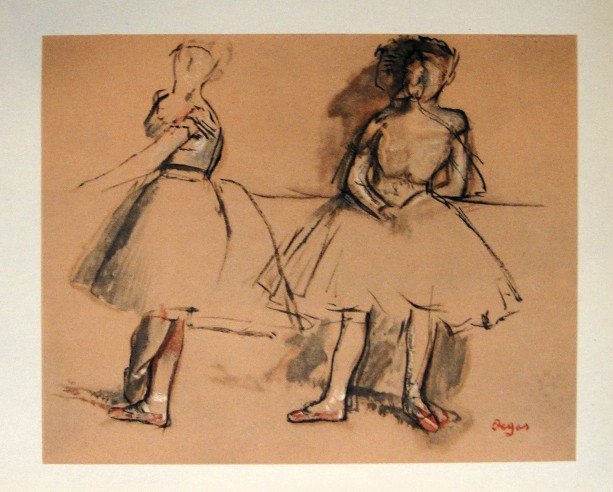 Edgar Degas, Original Lithograph, 1963: Beautiful Lithograph from Edgar Degas. Signed in the plate. From the VIP book "DEGAS - Dessins". Editeur: Cercle d'Art, Paris. Size: 11.8 x 8.7 inches (30 x 22 cm).
