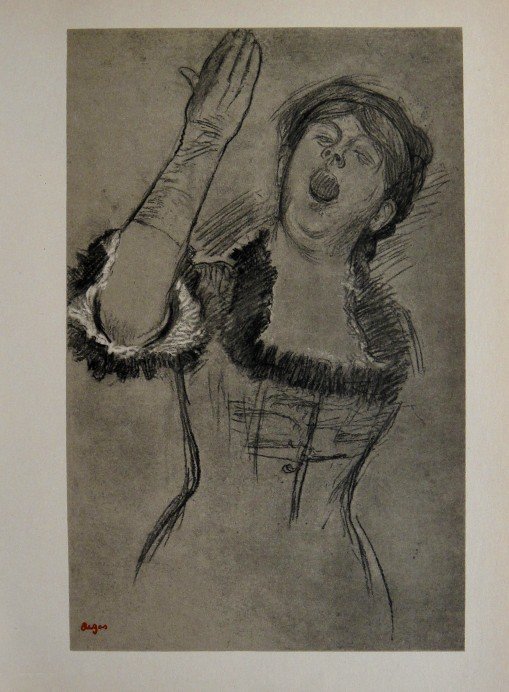 Edgar Degas, Original Lithograph, 1963: Beautiful Lithograph from Edgar Degas. Signed in the plate. From the VIP book "DEGAS - Dessins". Editeur: Cercle d'Art, Paris. Size: 11.8 x 8.7 inches (30 x 22 cm).