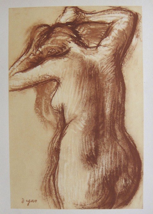 Edgar Degas, Original Lithograph, 1963: Beautiful Lithograph from Edgar Degas. Signed in the plate. From the VIP book "DEGAS - Dessins". Editeur: Cercle d'Art, Paris. Size: 11.8 x 8.86 inches (30 x 22.5 cm).