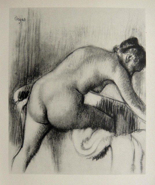 Edgar Degas, Original Lithograph, 1963: Beautiful Lithograph from Edgar Degas. Signed in the plate. From the VIP book "DEGAS - Dessins". Editeur: Cercle d'Art, Paris. Size: 11.8 x 8.86 inches (30 x 22.5 cm).