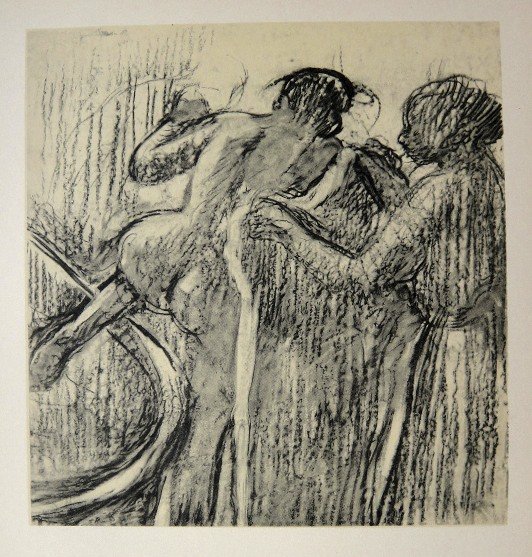 Edgar Degas, Original Lithograph, 1963: Beautiful Lithograph from Edgar Degas. Signed in the plate. From the VIP book "DEGAS - Dessins". Editeur: Cercle d'Art, Paris. Size: 11.22 x 8.66 inches (28.5 x 22 cm).