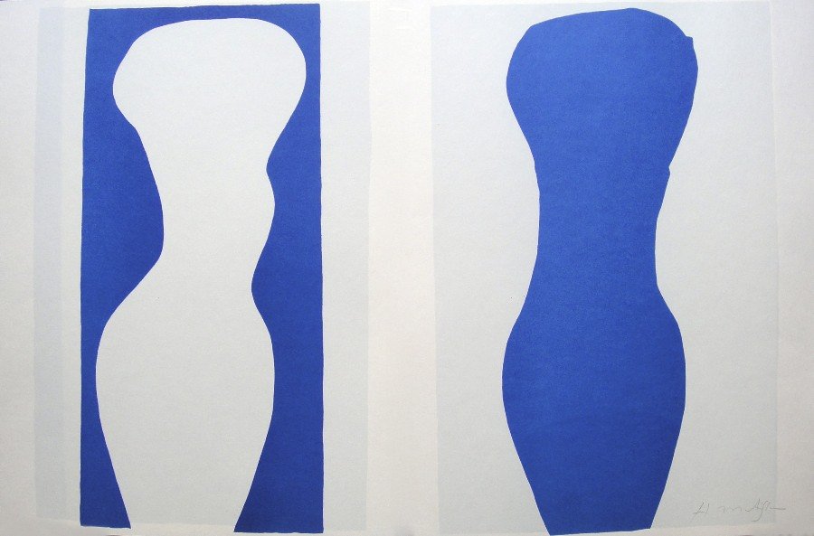 Henri Matisse, signed Lithograph "Jazz", 1951: Henri Matisse, signed lithograph from the VIP folder "Jazz". Hand signed by Matisse in pencil. 2. Edition, published in 1951. Prov: Galerie les Tourettes, Dr. Anne Wertheimer, Paris. Size: 15.35 x 23.