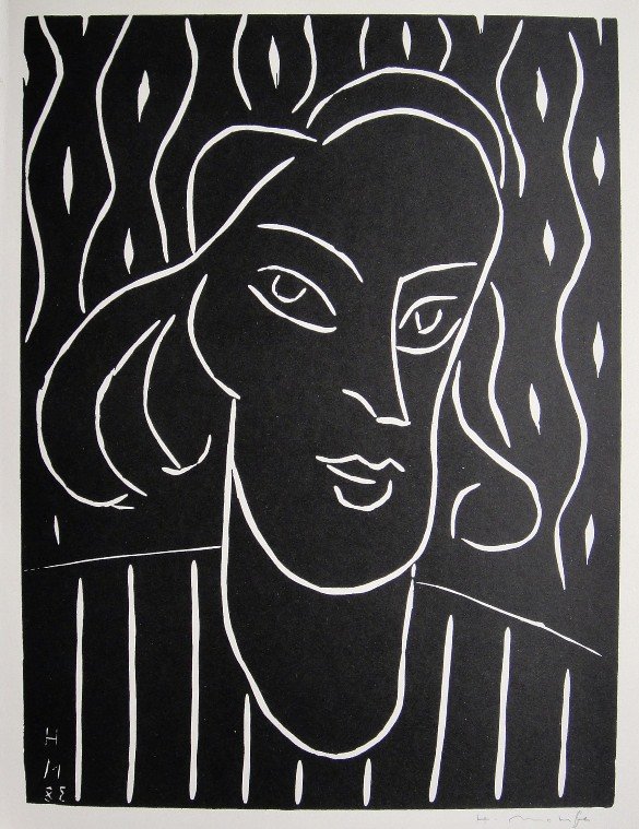 Henri Matisse, signed original Lithograph: Henri Matisse, signed original Lithograph. From a signed VIP book 1947. Hand signed by Matisse in pencil and signed in the plate. Editeur Fernand Mourlot. Size: 12.2 x 9.45 in (31 x 24 cm).