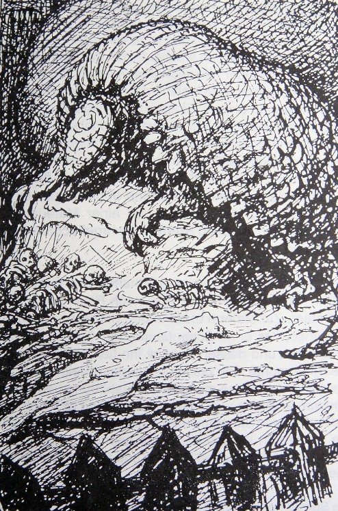 Alfred KUBIN, signed Lithograph, 1950: Signed Lithograph by Alfred Kubin. Hand signed by Alfred Kubin in pencil. From a signed VIP book published in 1950. Printed on the back and small picture number. Size: 12.6 x 9.37 inches (32 x 23.8 cm