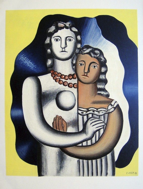 Fernand LŽger, original Lithograph, 1952: Original Lithograph by Fernand LŽger. Signed in the plate. From a signed VIP book, published in 1952. Editeur: Maeght, Paris. Size: 14.96 x 10.83 inches (38 x 27.5 cm), printed on the back.