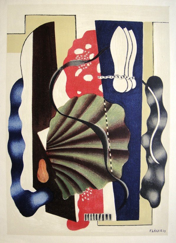 Fernand LŽger, original Lithograph, 1952: Original Lithograph by Fernand LŽger. Signed in the plate. From a signed VIP book, published in 1952. Editeur: Maeght, Paris. Size: 14.96 x 10.83 inches (38 x 27.5 cm), printed on the back.