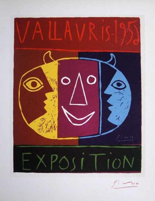 Pablo Picasso Lithograph Ecole de Paris 1959: Original lithograph from a VIP folder, 1959. Hand signed by Pablo Picasso in red pencil. Lithograph: Fernand Mourlot, Paris. Editeur and Prov: Galerie Maeght, Paris. Size: 11.8 x 9.25 inches (30 x 23.