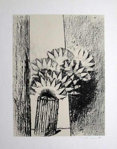 Max Ernst, signed Lithogrraph, 1957: Lithograph from Max Ernst, published in 1957. Hand signed by Max Ernst in pencil. From a VIP book "Historie naturelle II". Prov: Galerie Berggruen, Paris. Size: 12.2 x 10.6 inches (31 x 27 cm).