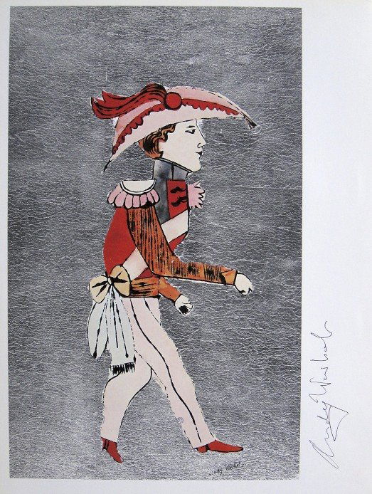 ANDY WARHOL, Signed Print Napoleon, 1982: Andy WARHOL, "Napoleon" signed Print. From a signed VIP book from 1982. Hand signed by Andy Warhol in black pen. Size: 11.02 x 7.87 in (28 x 20 cm).