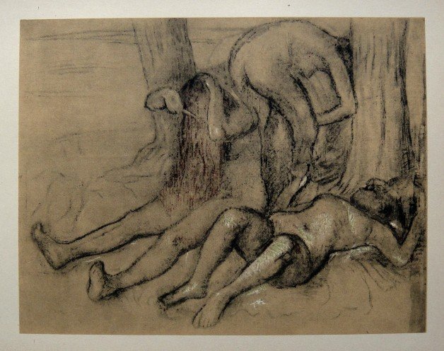 Edgar Degas, Original Lithograph, 1963: Beautiful Lithograph from Edgar Degas. From the VIP book "DEGAS - Dessins". Editeur: Cercle d'Art, Paris. Size: 11.22 x 8.66 inches (28.5 x 22 cm).