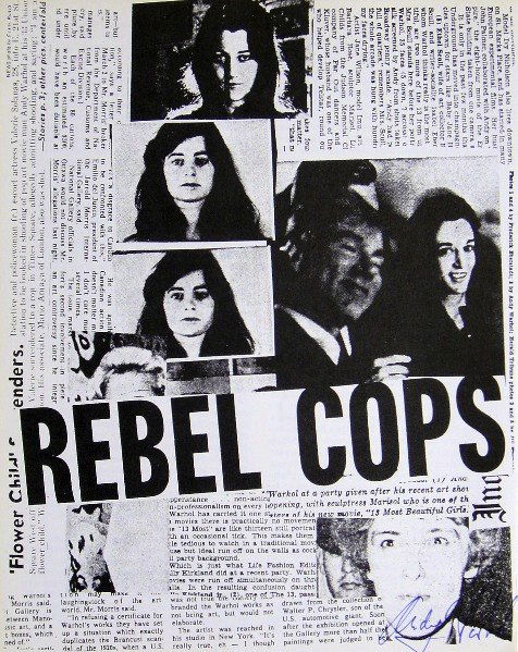 Andy Warhol, signed Print, Magazine, 1976: Andy WARHOL, "Magazine" signed Print. From a signed VIP book from 1976. Hand signed by Andy Warhol in blue pen. Size: 10.24 x 8.07 in (26.5 x 20.5 cm), printed on the back.