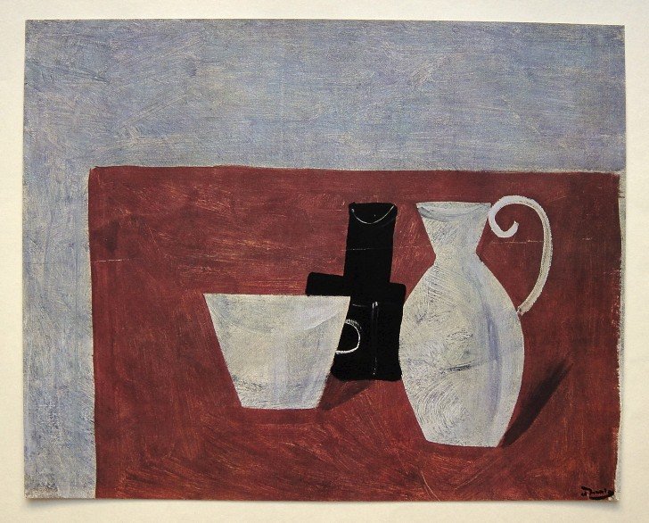 Andre DERAIN, special Print Nature Morte: Beautiful Print " Nature Morte " by Andre Derain. From a special VIP book. Print is glued on a base. Signed in the plate by Andre Derain. Edition: D'Art Albert Skira, Geneve. Size Print: 8.27 x 10.24