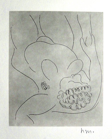 Henri MATISSE "Femme" signed original Lithograph: Henri Matisse, original Lithograph "Femme". From a signed VIP book, published in 1947. Hand signed by Matisse in pencil. Editeur Fernand Mourlot, Paris. Size: 8.27 x 6.3 inches (21 x 16 cm), printed o