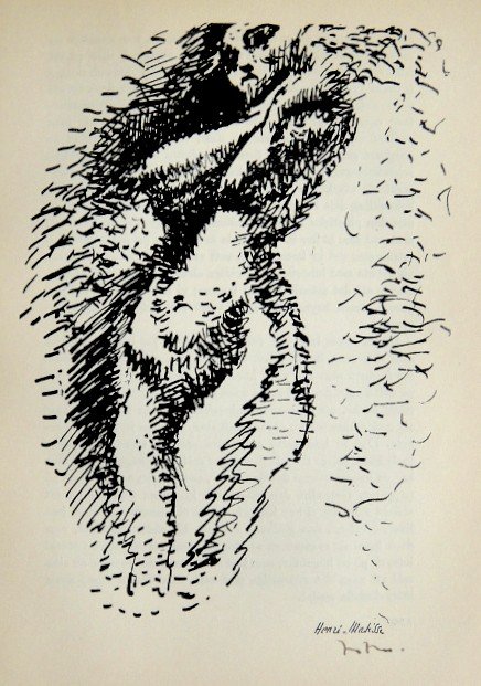 Henri MATISSE, hand signed Lithograph, 1944: Beautiful rare Lithograph by Henri Matisse. From a signed VIP book, published in 1944. Hand signed by Matisse in black ink. Editeur: P. A. Norstedl & Soner, Stockholm. Size: 8.27 x 5.91 inches (21 x 1
