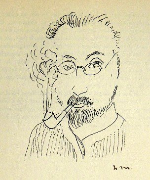 Henri MATISSE, hand signed Lithograph, 1944: Beautiful rare Lithograph by Henri Matisse. From a signed VIP book, published in 1944. Hand signed by Matisse in black ink. Editeur: P. A. Norstedl & Soner, Stockholm. Size: 4.72 x 4.33 inches (12 x 1