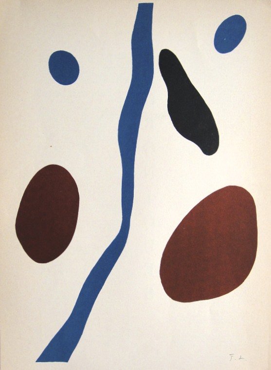 Fernand LŽger, original Lithograph, 1952: Original Lithograph by Fernand LŽger. Signed in the plate. From a signed VIP book, published in 1952. Editeur: Maeght, Paris. Size: 14.96 x 10.83 inches (38 x 27.5 cm), printed on the back.