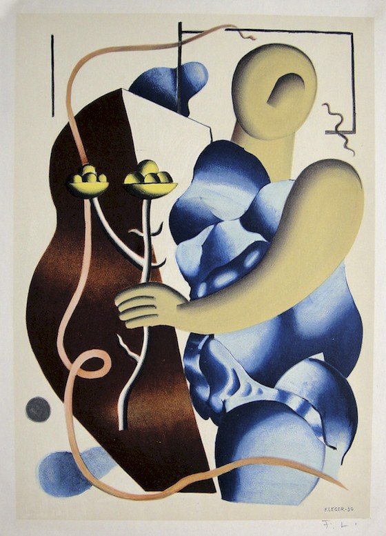 Fernand LŽger, original Lithograph, 1952: Original Lithograph by Fernand LŽger. Signed in the plate. From a signed VIP book, published in 1952. Editeur: Maeght, Paris. Size: 14.96 x 10.83 inches (38 x 27.5 cm), printed on the back.