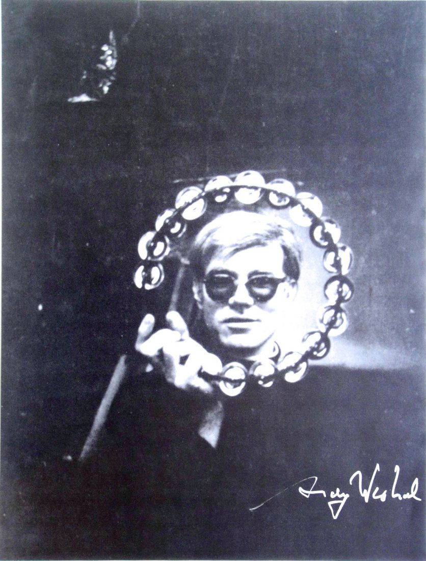 Andy Warhol, signed Print, 1986: Andy WARHOL, signed special Print. From a signed VIP book "Sketches" from 1986. Hand signed by Andy Warhol in silver pen. Size: 11.81 x 9.06 inches (30 x 23 cm), printed on the back.