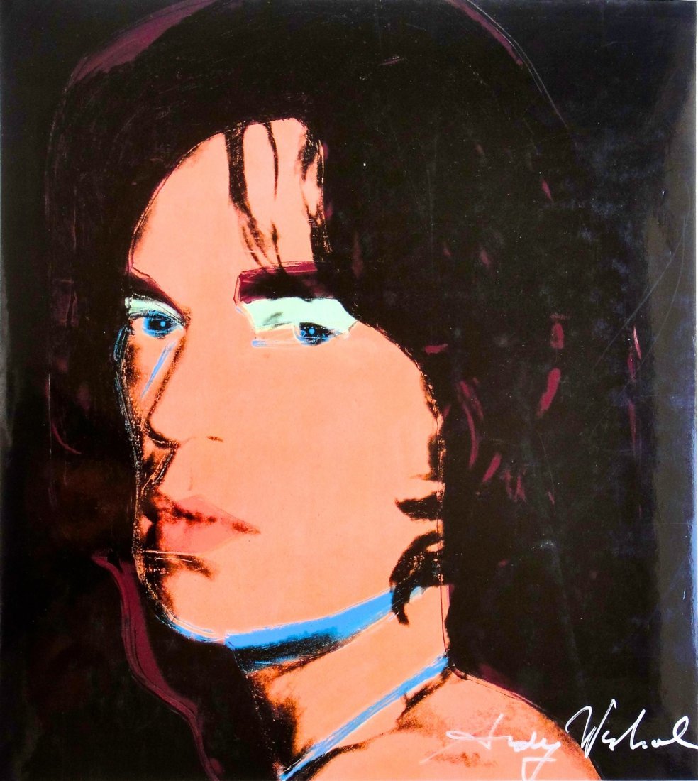 Andy Warhol, signed Print, Portraits, 1986: Andy WARHOL, signed Print."Mick Jagger" From a signed VIP book from 1986. Hand signed by Andy Warhol with silver pen. Size: 10.24 x 9.06 inches (26 x 23 cm), printed on the back.