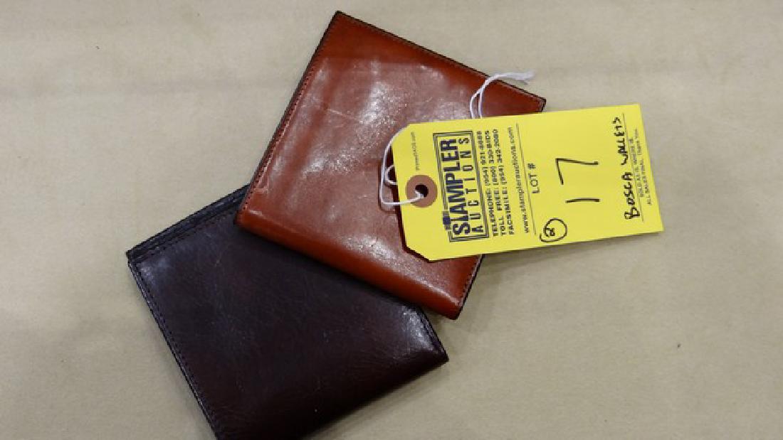 2 BOSCA ID HIPSTER CREDIT CARD HOLDER - LEATHER - LIGHT (1 of 1)