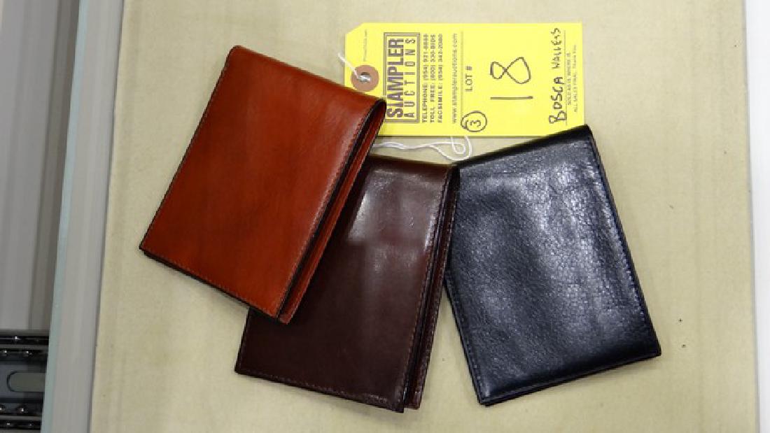 3 BOSCA 8-POCKET DELUXE EXECUTIVE WALLET - LEATHER - (1 of 1)