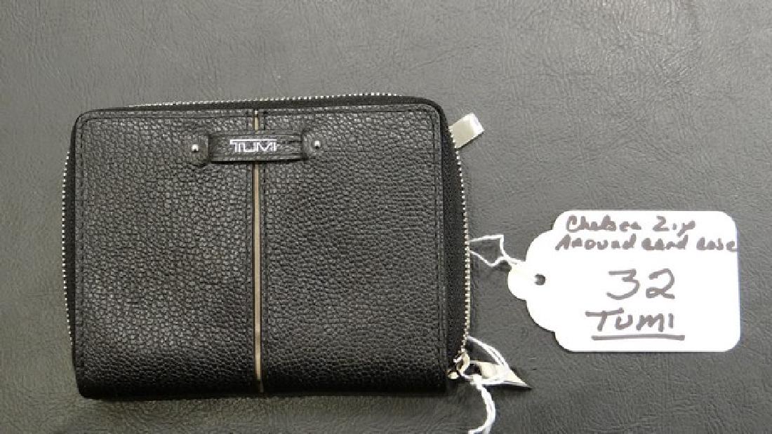 TUMI ZIP-AROUND CARD CASE - CHELSEA - BLACK (1 of 1)