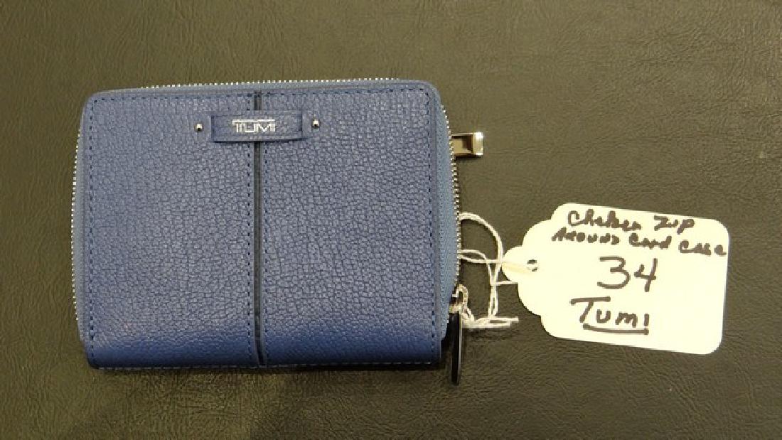 TUMI ZIP-AROUND CARD CASE - CHELSEA - PERIWINKLE (1 of 1)