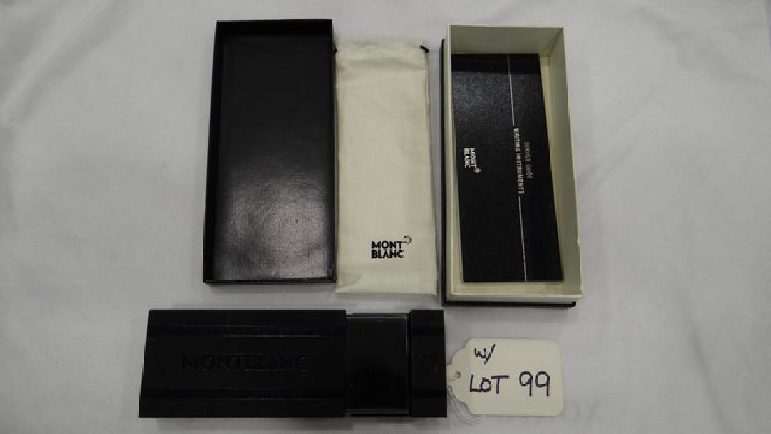 MONT BLANC RESIN MINI FOUNTAIN PEN - 5029 - BLACK & (1 of 2)