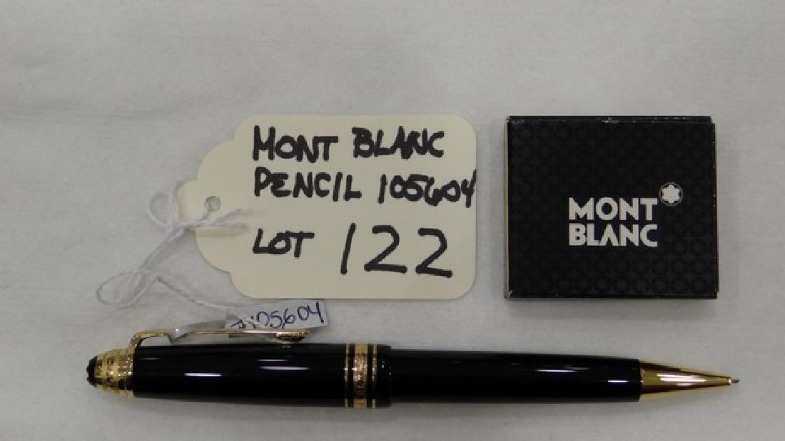 MONT BLANC RESIN MINI PENCIL - 5099 - BLACK & CHROME (1 of 1)