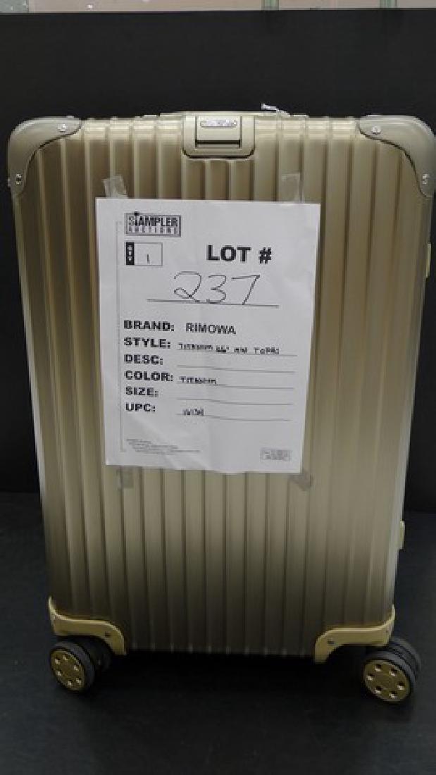 RIMOWA SUITCASE - ALUMINUM - TOPAS 26 MULTI-WHEEL -: RIMOWA SUITCASE - ALUMINUM - TOPAS 26 MULTI-WHEEL - TITANIUM - 16134