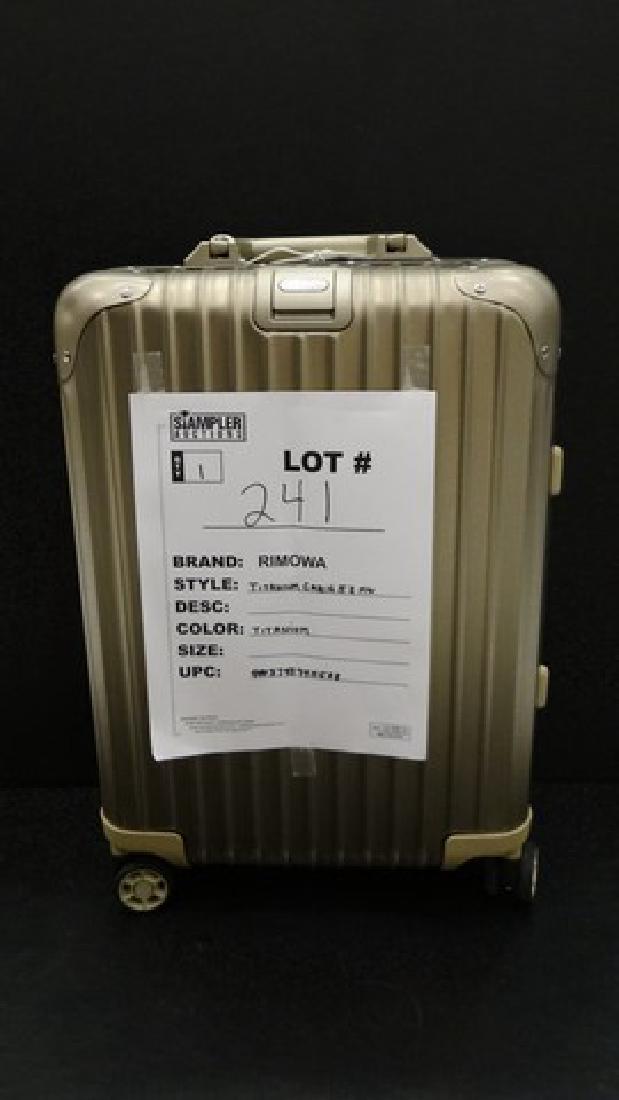 RIMOWA SUITCASE - ALUMINUM - TOPAS CABIN MULTI-WHEEL -: RIMOWA SUITCASE - ALUMINUM - TOPAS CABIN MULTI-WHEEL - TITANIUM - 4003743745528