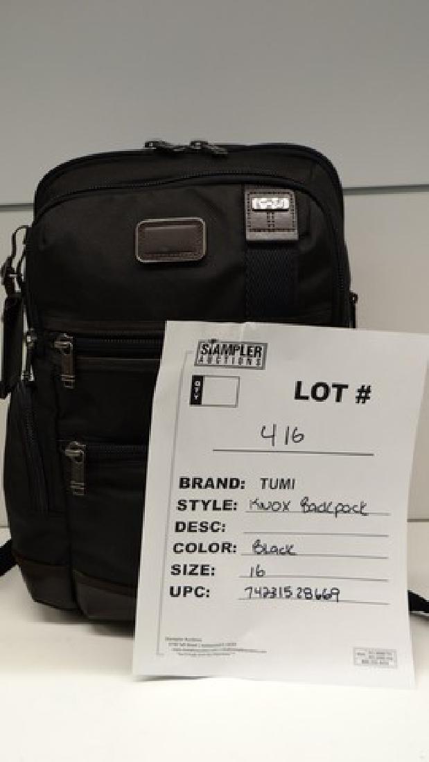 TUMI BACKPACK - CANVAS - KNOX 16'' - BLACK - (1 of 1)