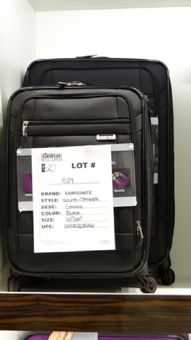 2 SAMSONITE SUITCASES - CANVAS - SOLYTE SPINNER - BLACK (1 of 1)