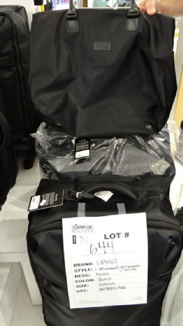 3 LIPAULT SUITCASES - NYLON - BLACK - (28'' - (1 of 1)