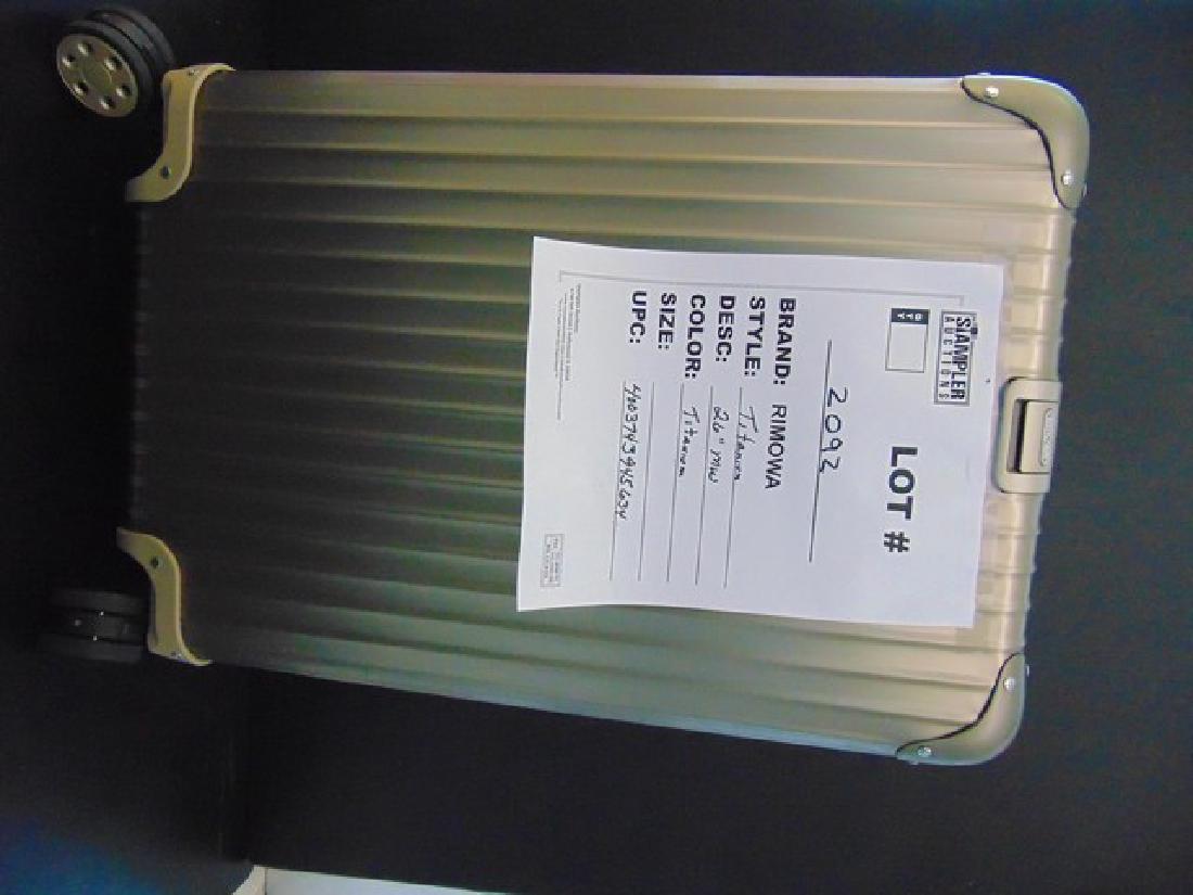 RIMOWA SUITCASE - ALUMINUM - TOPAS TITANIUM 26: RIMOWA SUITCASE - ALUMINUM - TOPAS TITANIUM 26 MULTI-WHEEL - TITANIUM - 4003743945634
